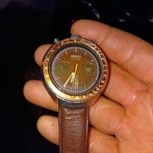 Seiko Brown Chronograph Automatic Watch
